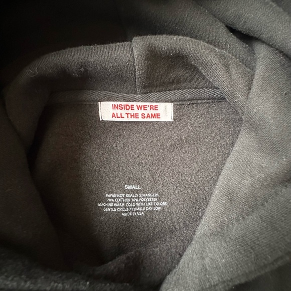 "We're Not Really Strangers" hoodie. Brand inside we're all the same..Size Small - Picture 7 of 7